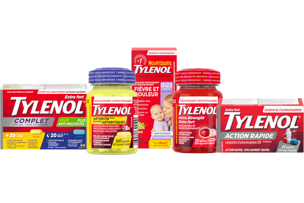 Un groupe de produits Tylenol