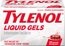 Tylenol Liquid Gels, 115 capsules