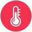 Temperature icon for fever