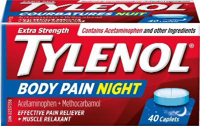 Extra Strength TYLENOL® Body Pain Nighttime, 40 tablets
