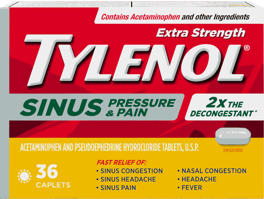 TYLENOL® Sinus Pressure and Pain, 36 tablets