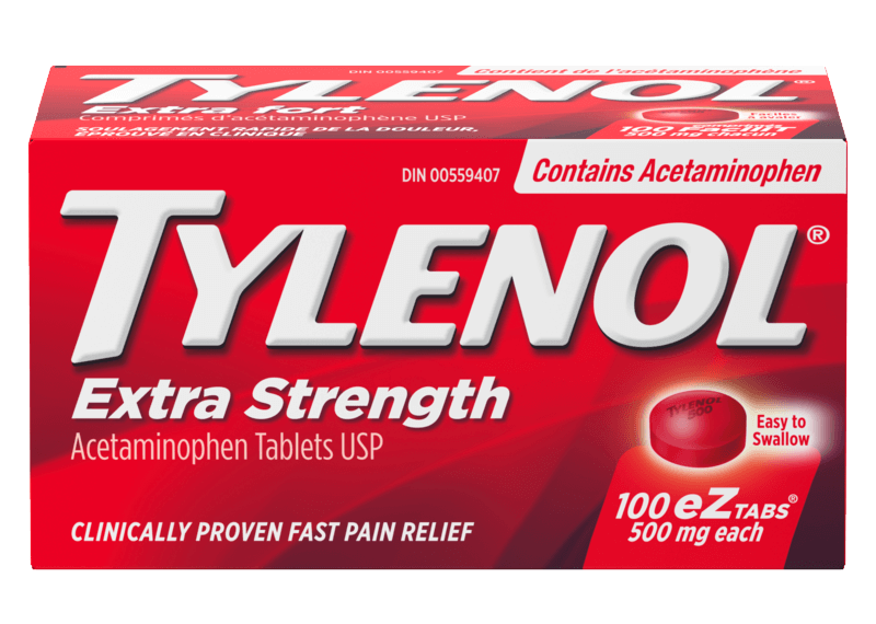 TYLENOL® Extra Strength, 100 EZ tablets