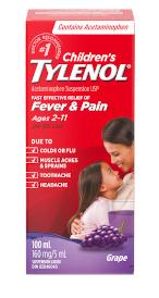 Children’s TYLENOL® Acetaminophen Suspension Grape