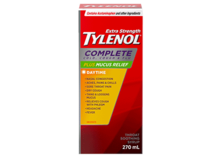 Extra Stength TYLENOL® Complete Cold, Cough & Flu Syrup Plus Mucus Relief, 270ml