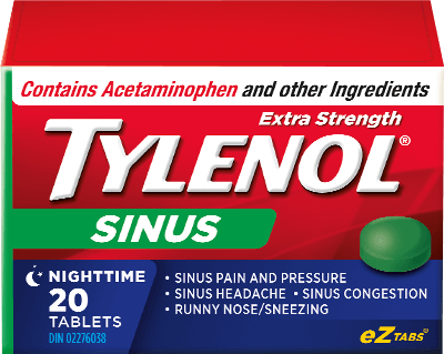 Extra Strength TYLENOL® Sinus Daytime & Nighttime, 20 EZ tablets