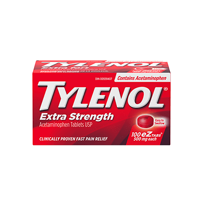 TYLENOL® Extra Strength Tabs, 100 count, 500 mg each