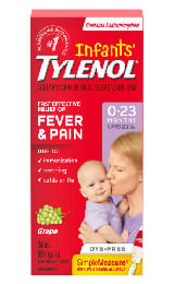 A Packet of Infants' TYLENOL® Drops for 0-23 Months, Dye-free, 80mg